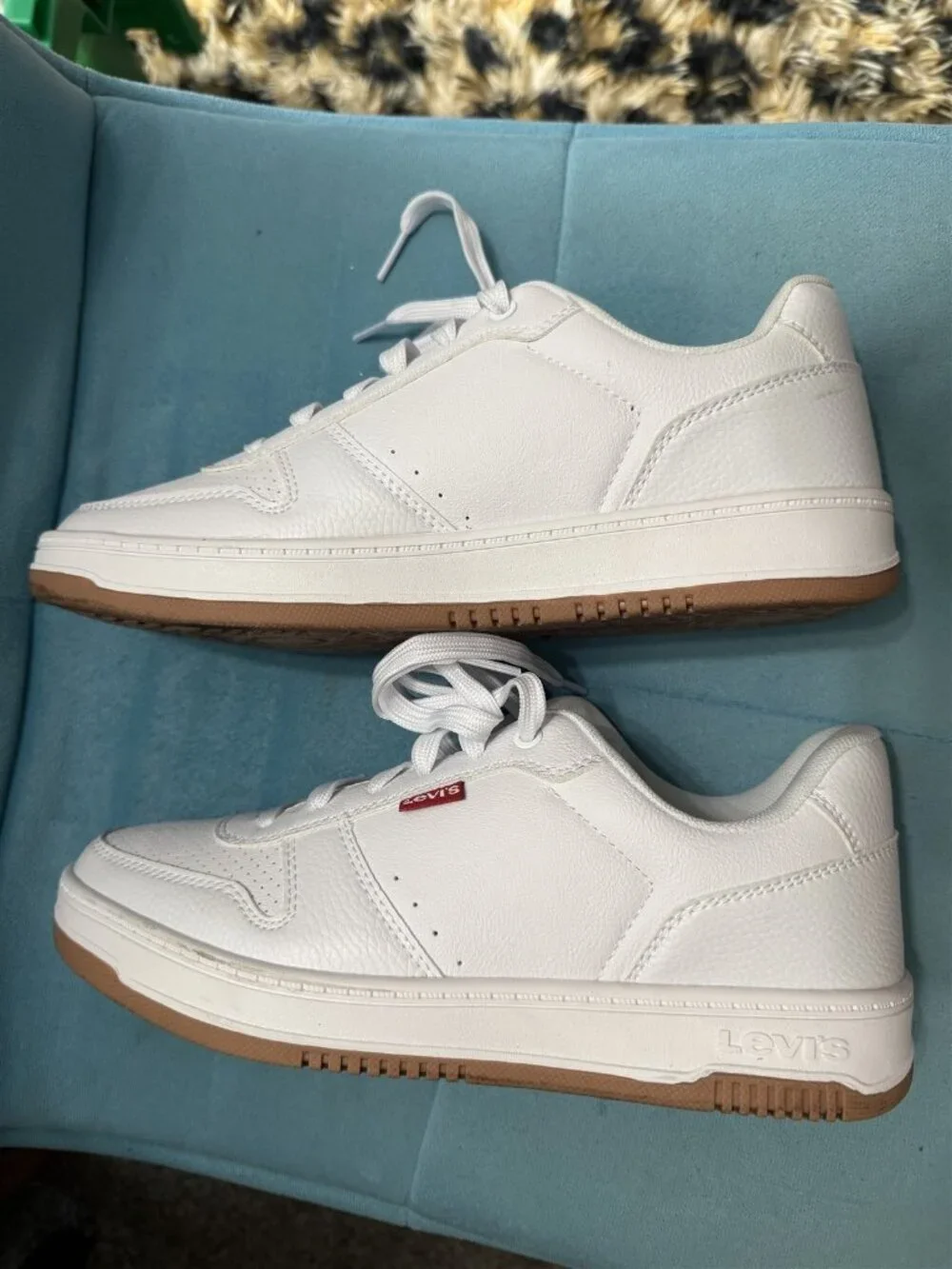 Levi's Drive Lo Mens Casual Sneakers White/Gum 7M White 500-13490